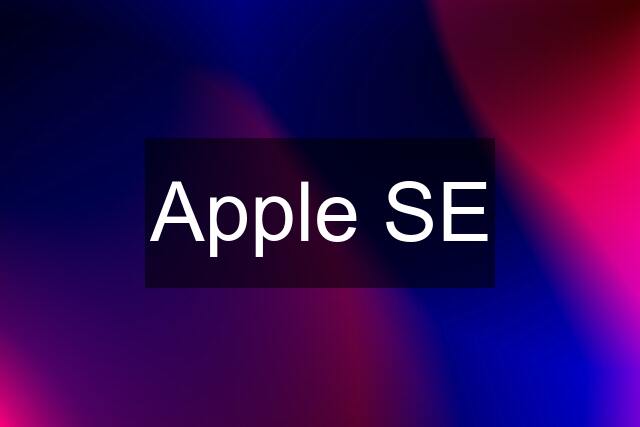 Apple SE