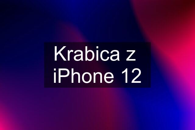 Krabica z  iPhone 12