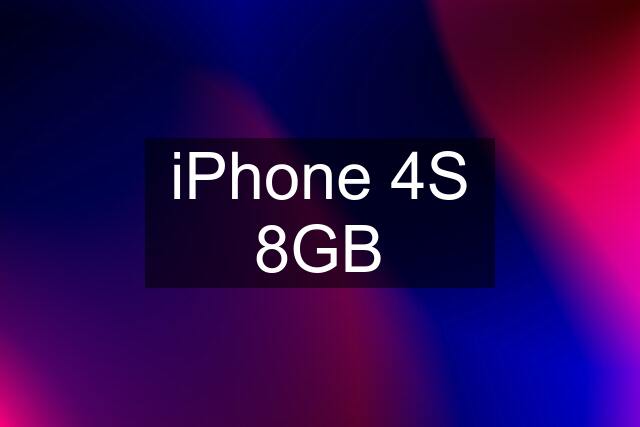 iPhone 4S 8GB