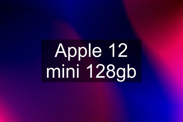 Apple 12 mini 128gb