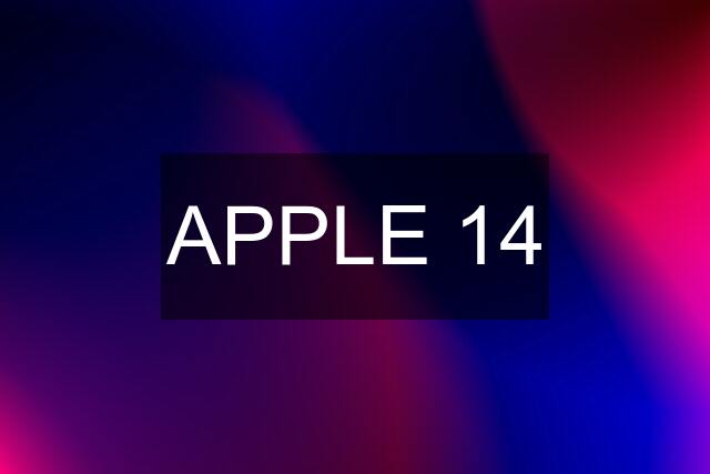 APPLE 14