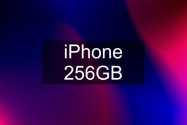 iPhone 256GB