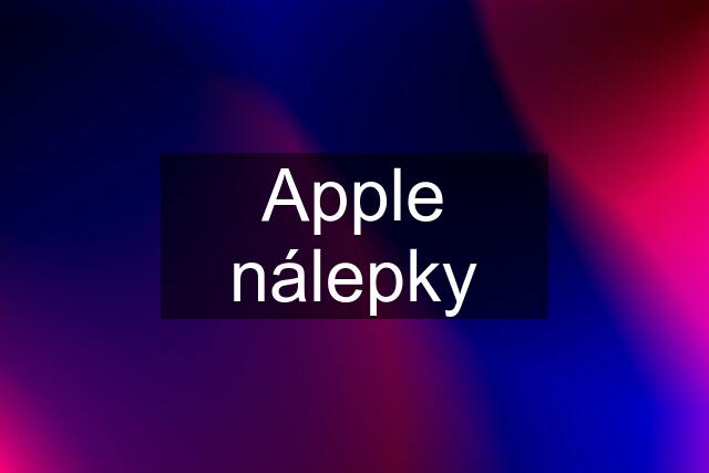 Apple nálepky