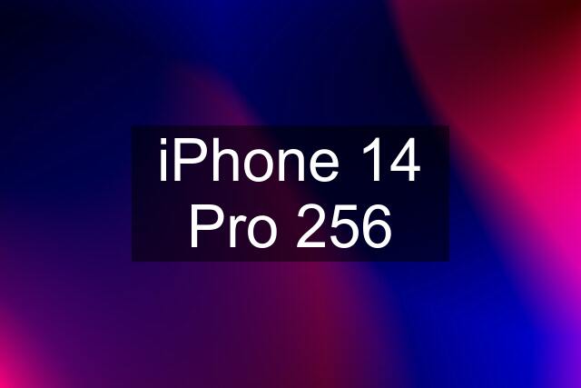 iPhone 14 Pro 256