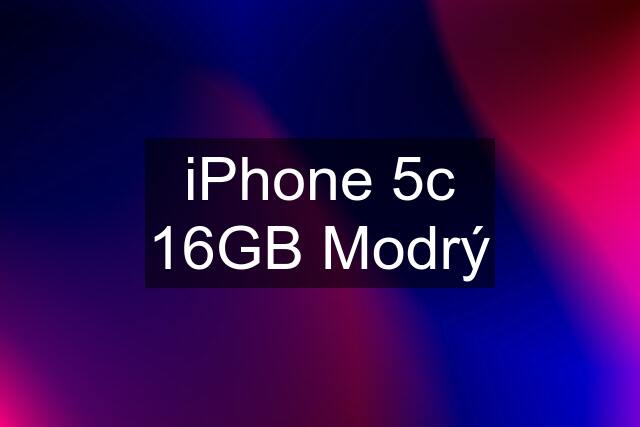 iPhone 5c 16GB Modrý