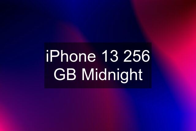 iPhone 13 256 GB Midnight