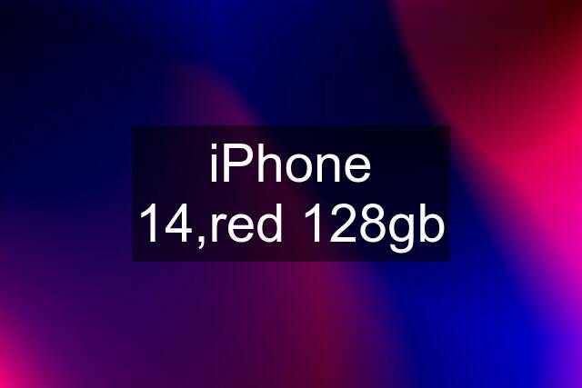 iPhone 14,red 128gb