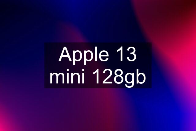 Apple 13 mini 128gb