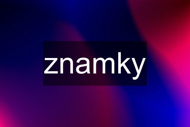 znamky