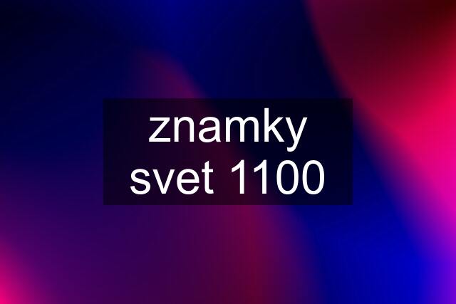 znamky svet 1100