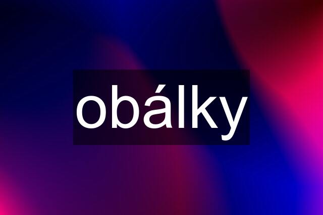 obálky