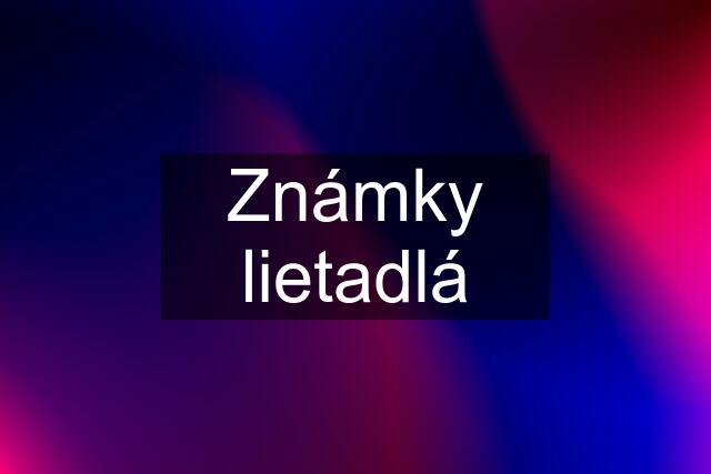 Známky lietadlá