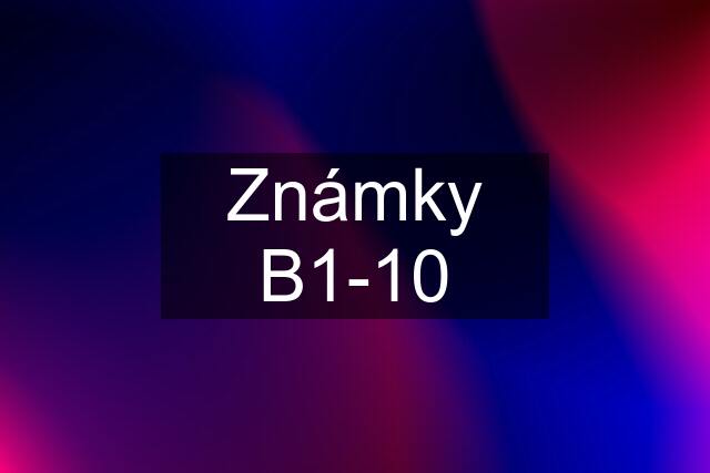 Známky B1-10