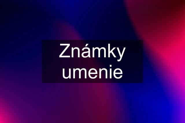 Známky umenie