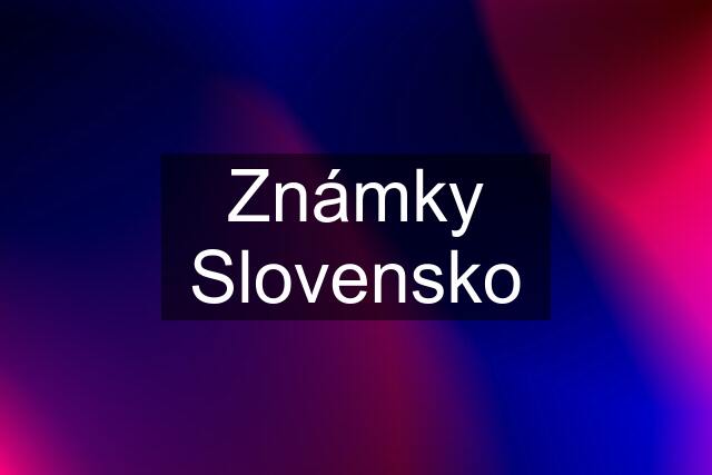 Známky Slovensko