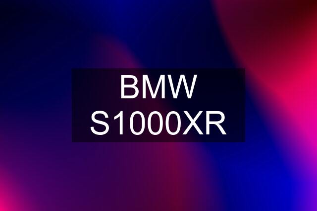 BMW S1000XR