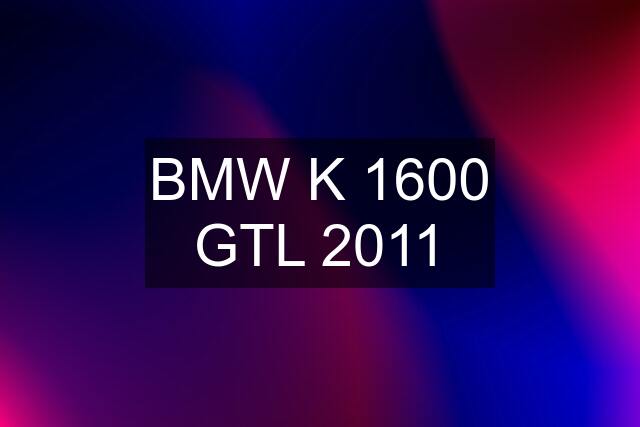 BMW K 1600 GTL 2011