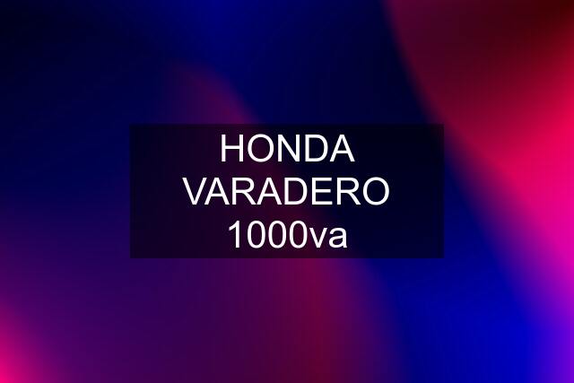 HONDA VARADERO 1000va