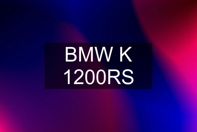 BMW K 1200RS