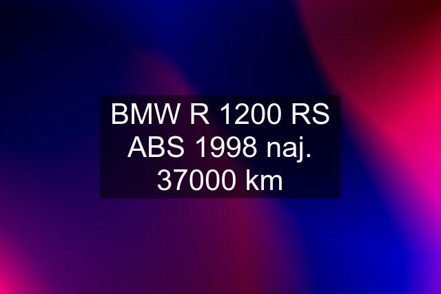 BMW R 1200 RS ABS 1998 naj. 37000 km