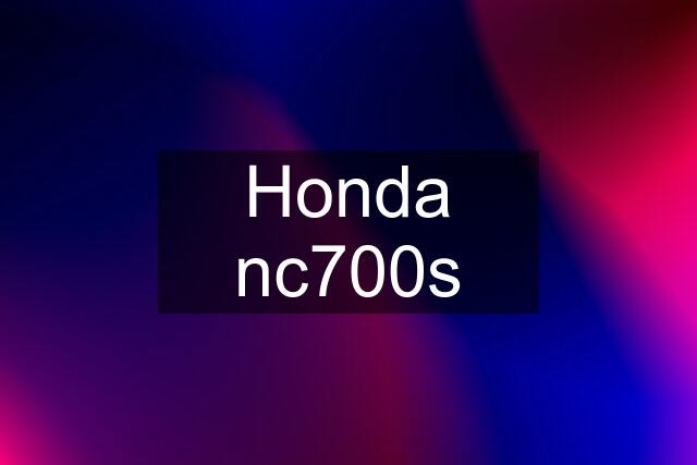 Honda nc700s