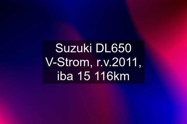 Suzuki DL650 V-Strom, r.v.2011, iba 15 116km