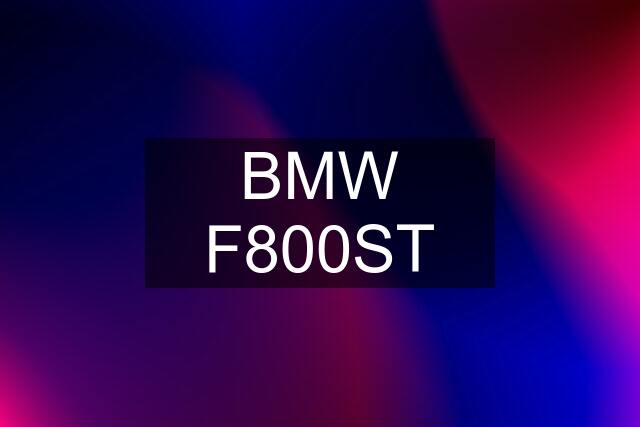 BMW F800ST