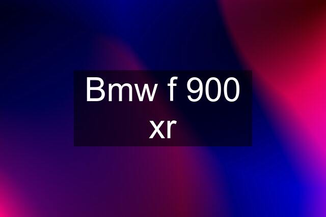 Bmw f 900 xr