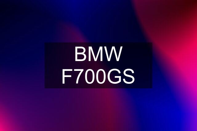 BMW F700GS