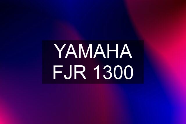 YAMAHA FJR 1300