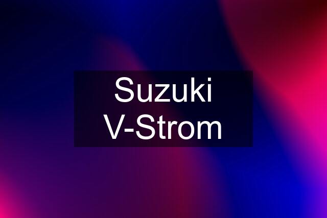Suzuki V-Strom