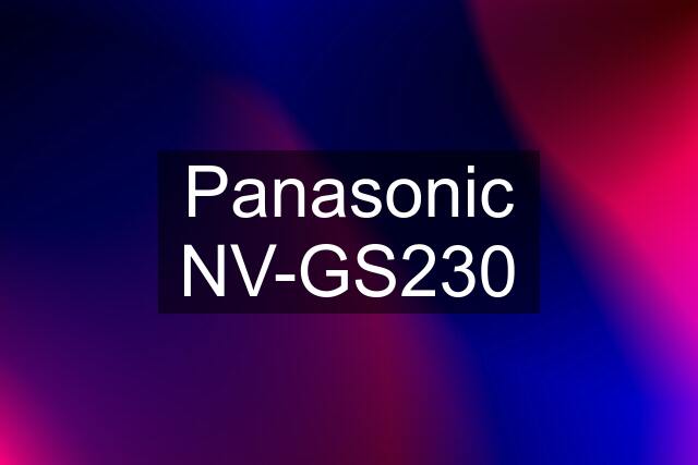 Panasonic NV-GS230