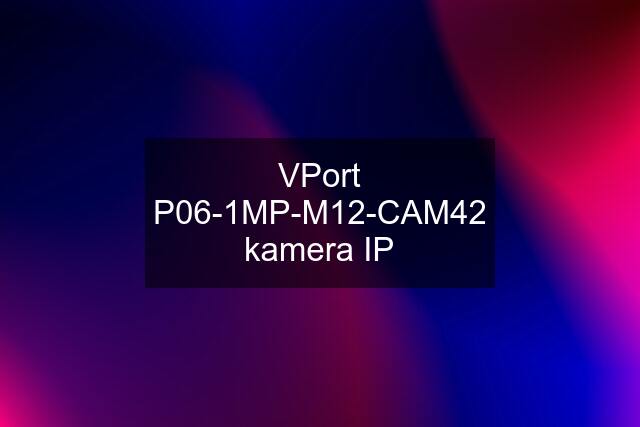 VPort P06-1MP-M12-CAM42 kamera IP