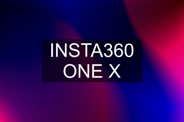 INSTA360 ONE X