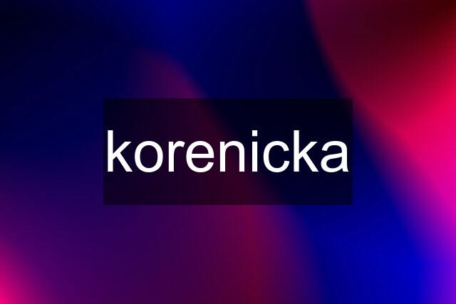 korenicka