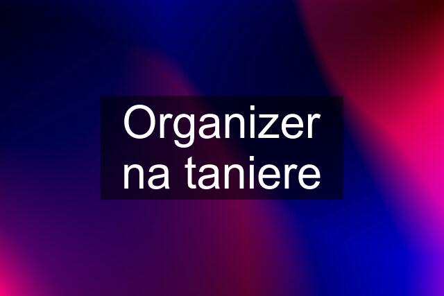 Organizer na taniere