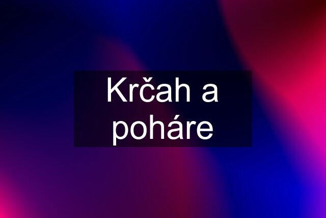 Krčah a poháre