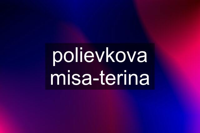 polievkova misa-terina