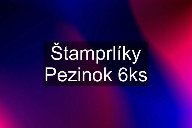 Štamprlíky Pezinok 6ks