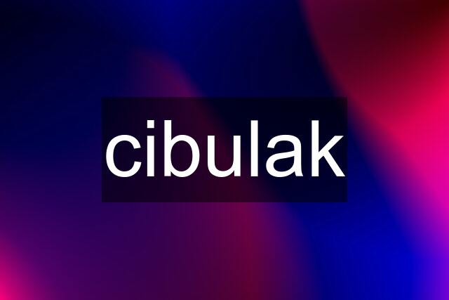 cibulak