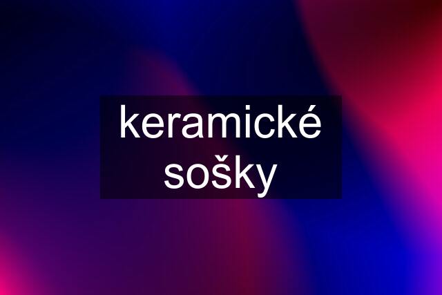 keramické sošky