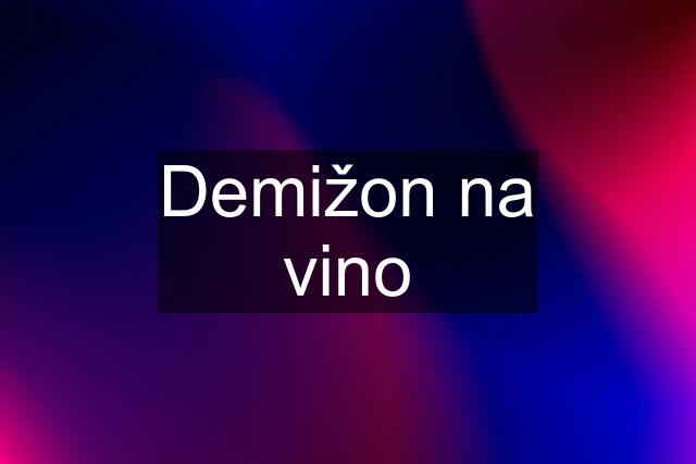 Demižon na vino