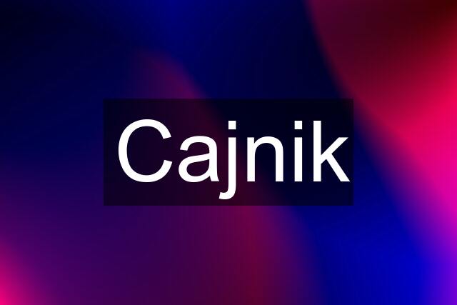 Cajnik