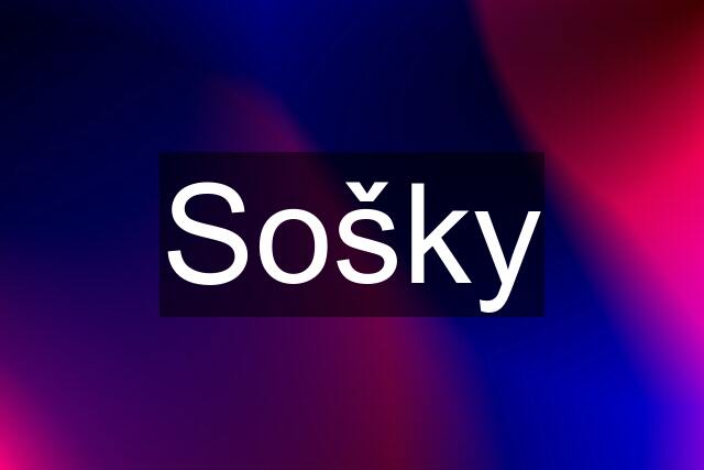 Sošky