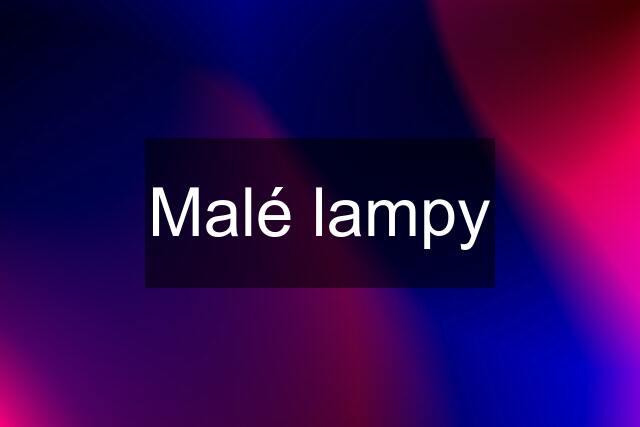 Malé lampy