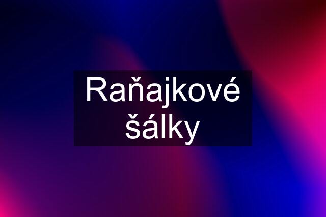 Raňajkové šálky