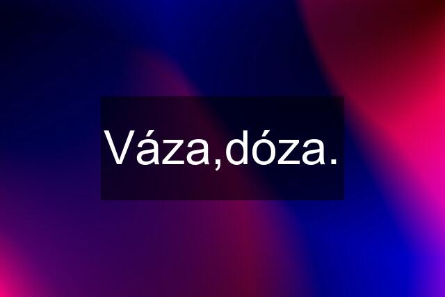 Váza,dóza.