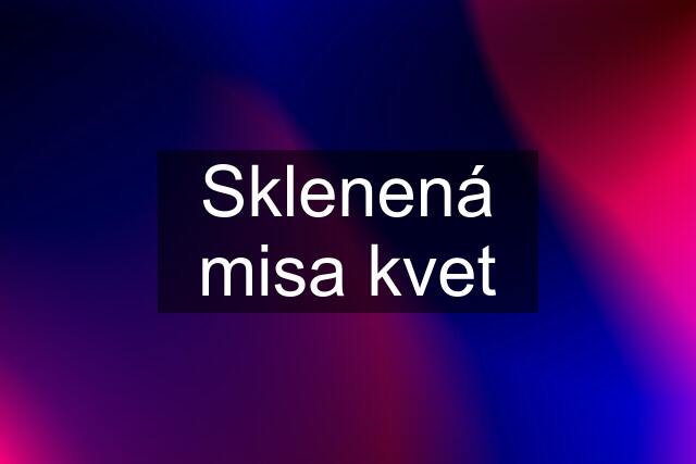 Sklenená misa "kvet"