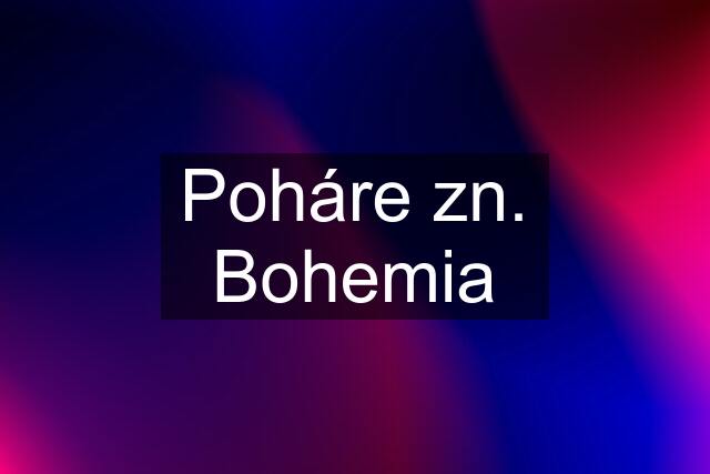 Poháre zn. Bohemia