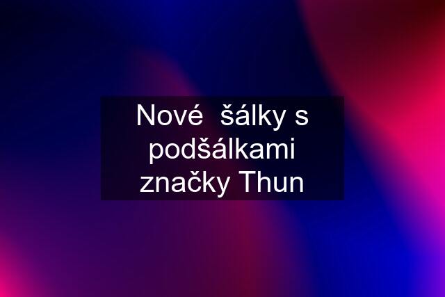 Nové  šálky s podšálkami značky Thun